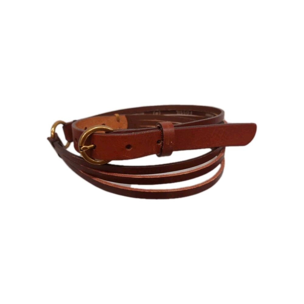Fossil Brown Split Leather Belt Size Medium Fits 31-37